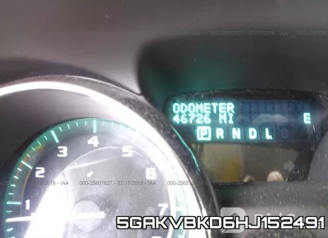 5GAKVBKD6HJ152491 фото 8