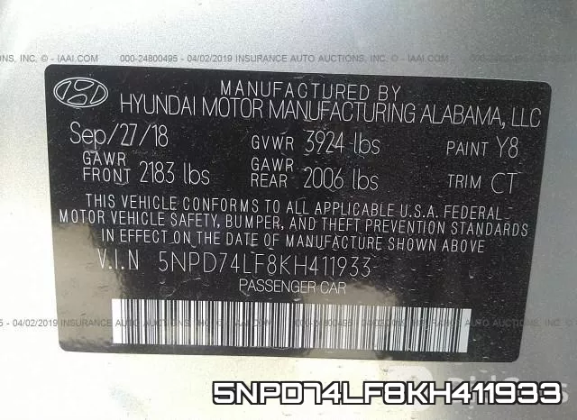 5NPD74LF8KH411933 фото 10