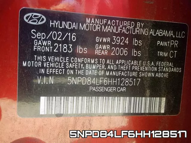 5NPD84LF6HH128517 фото 2