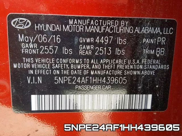 5NPE24AF1HH439605 фото 2