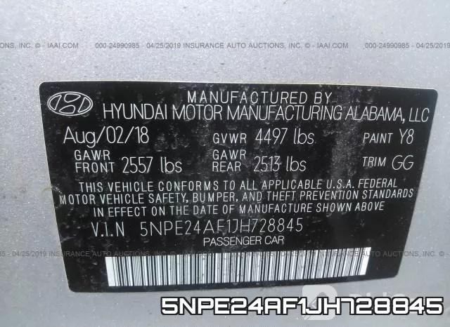 5NPE24AF1JH728845 фото 10