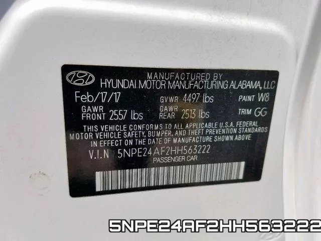 5NPE24AF2HH563222 фото 2