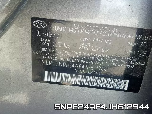 5NPE24AF4JH612944 фото 2