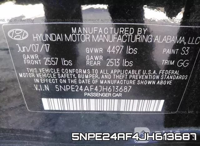 5NPE24AF4JH613687 фото 10