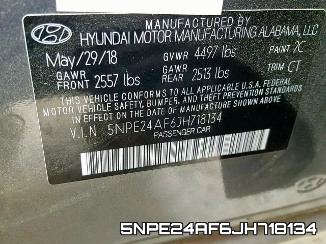 5NPE24AF6JH718134 фото 2