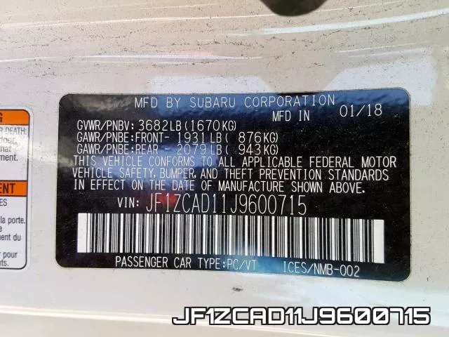JF1ZCAD11J9600715 фото 2