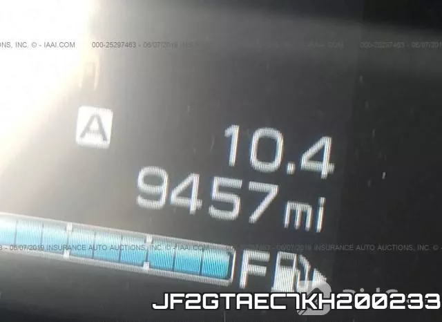 JF2GTAEC7KH200233 фото 8
