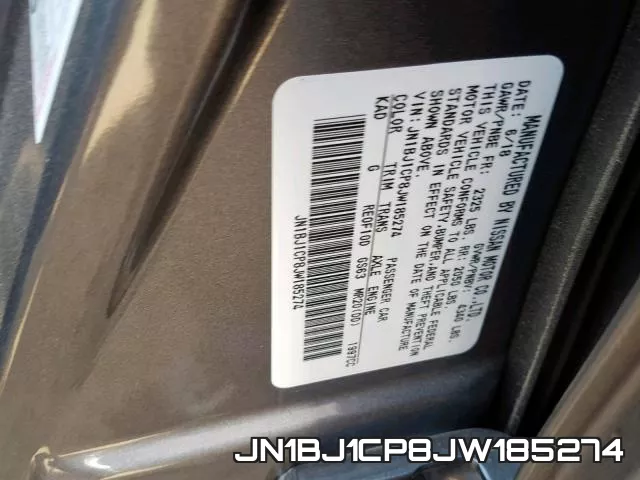 JN1BJ1CP8JW185274 фото 2