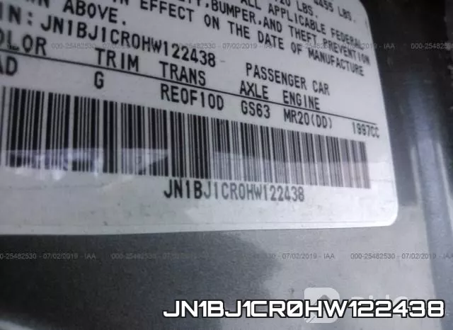JN1BJ1CR0HW122438 фото 10