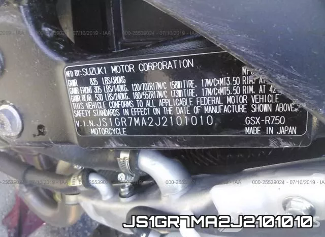 JS1GR7MA2J2101010 фото 2