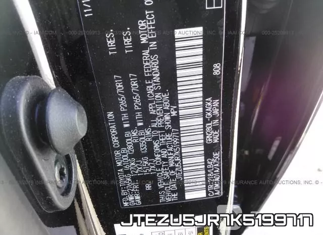 JTEZU5JR7K5199717 фото 10