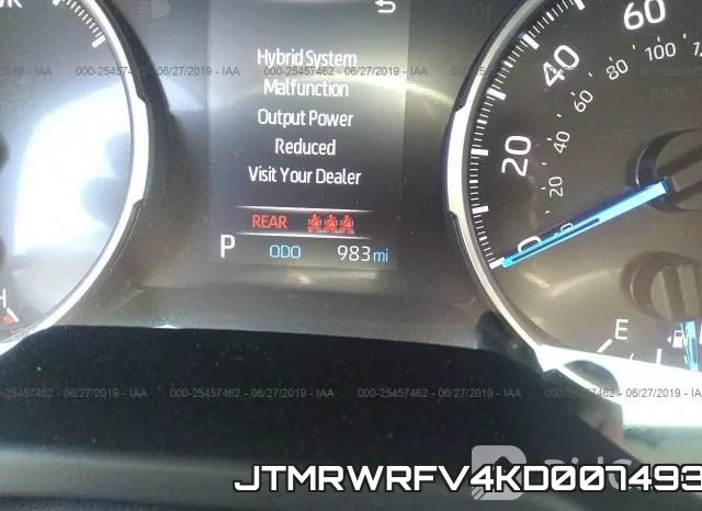 JTMRWRFV4KD007493 фото 8