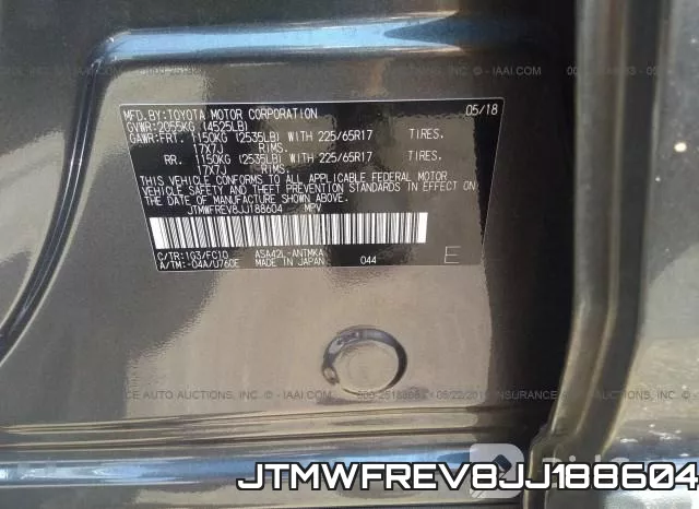 JTMWFREV8JJ188604 фото 10