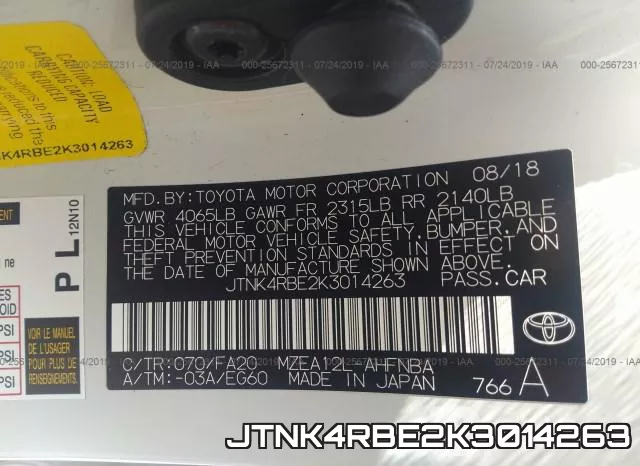JTNK4RBE2K3014263 фото 10