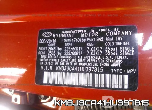 KM8J3CA41HU397815 фото 10