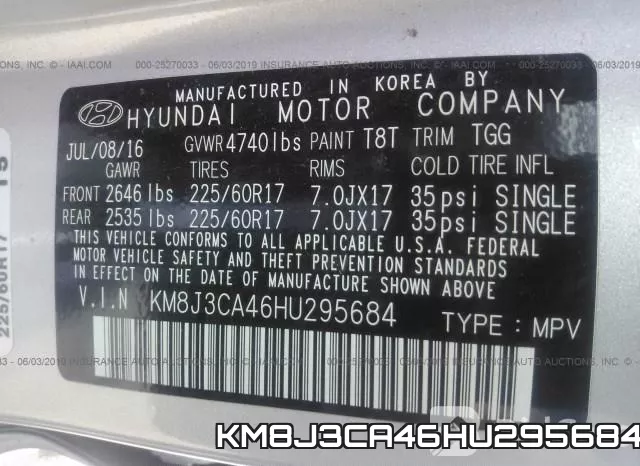 KM8J3CA46HU295684 фото 10