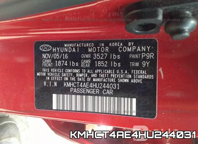 KMHCT4AE4HU244031 фото 10