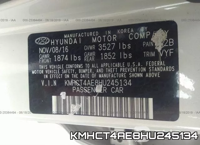 KMHCT4AE8HU245134 фото 10