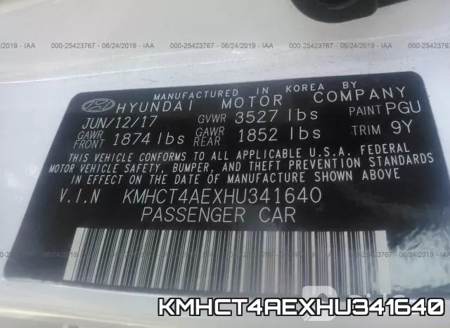 KMHCT4AEXHU341640 фото 10