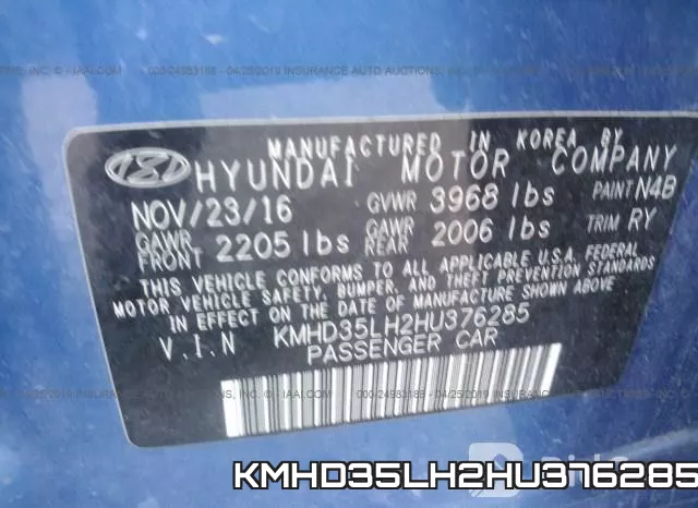 KMHD35LH2HU376285 фото 10