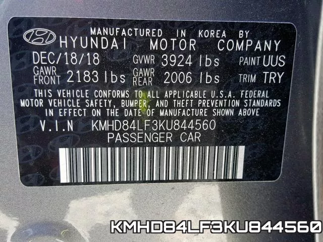KMHD84LF3KU844560 фото 2