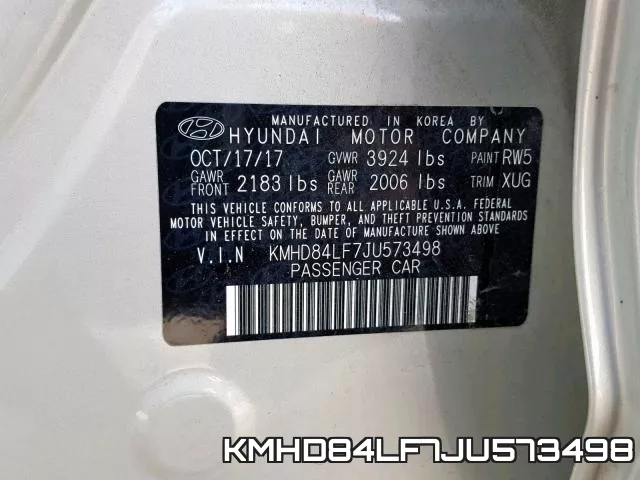 KMHD84LF7JU573498 фото 2