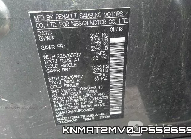 KNMAT2MV0JP552653 фото 10