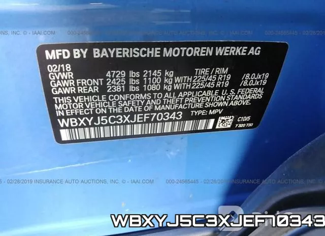 WBXYJ5C3XJEF70343 фото 10