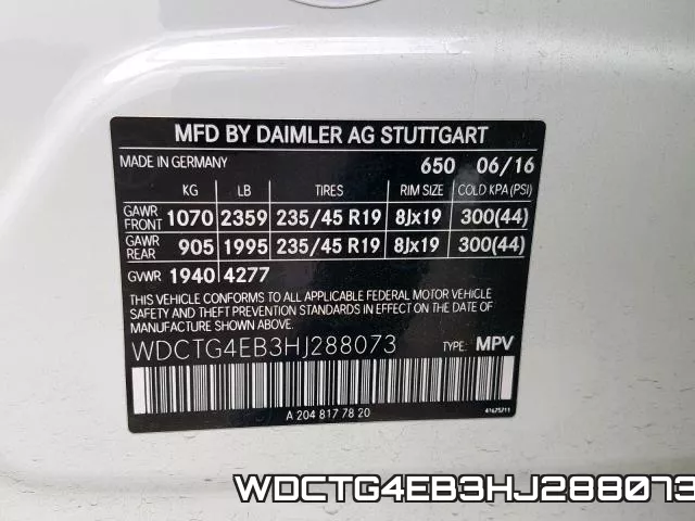 WDCTG4EB3HJ288073 фото 2