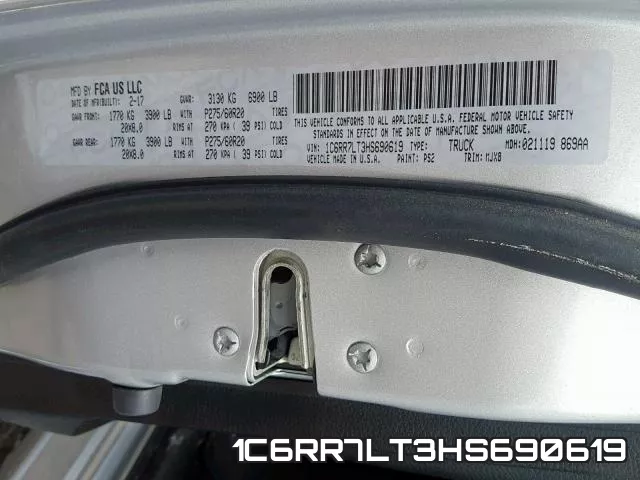 1C6RR7LT3HS690619 фото 2