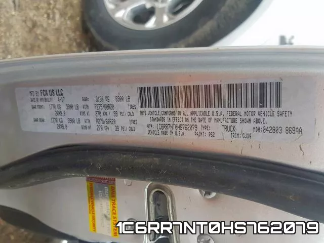1C6RR7NT0HS762079 фото 2
