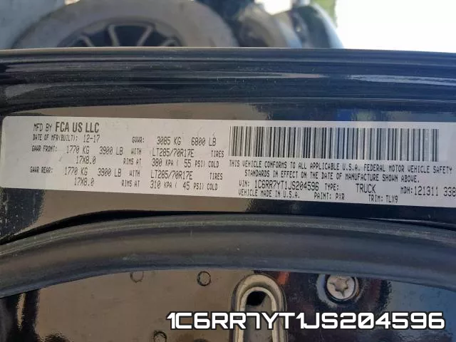1C6RR7YT1JS204596 фото 2