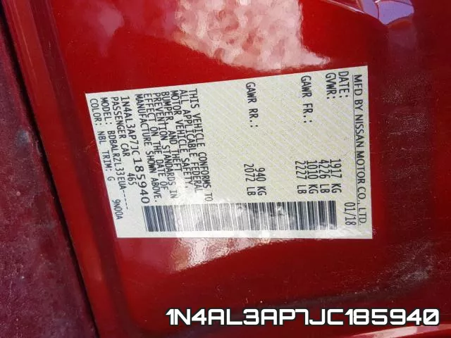 1N4AL3AP7JC185940 фото 2
