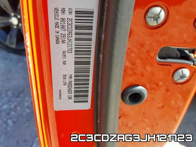 2C3CDZAG3JH121723 фото 2