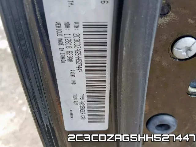 2C3CDZAG5HH527447 фото 2