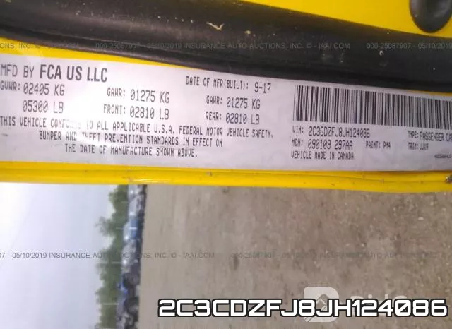 2C3CDZFJ8JH124086 фото 10