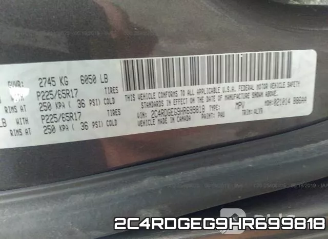 2C4RDGEG9HR699818 фото 10