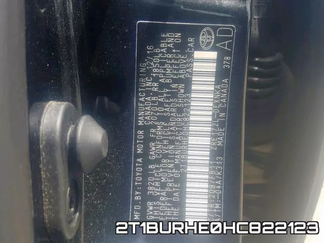 2T1BURHE0HC822123 фото 2