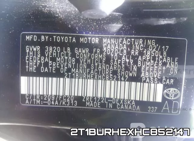 2T1BURHEXHC852147 фото 10