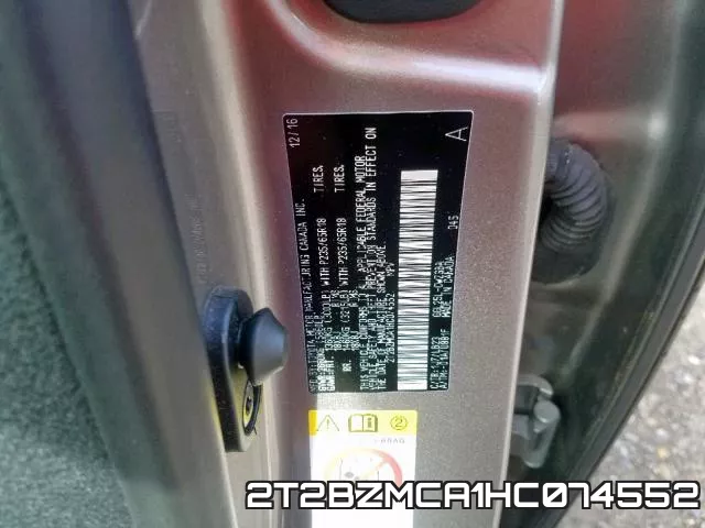 2T2BZMCA1HC074552 фото 2