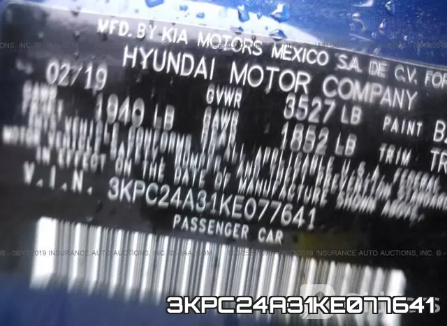 3KPC24A31KE077641 фото 10