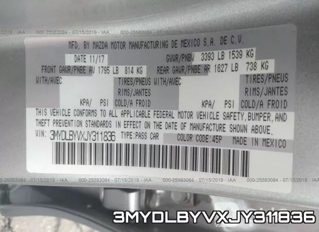 3MYDLBYVXJY311836 фото 10
