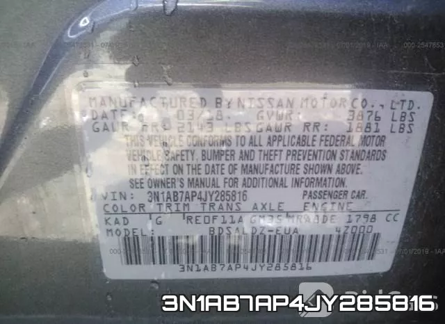 3N1AB7AP4JY285816 фото 9