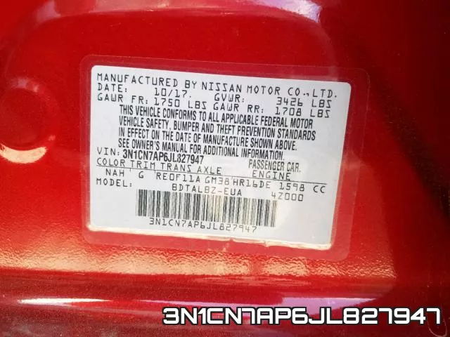 3N1CN7AP6JL827947 фото 2