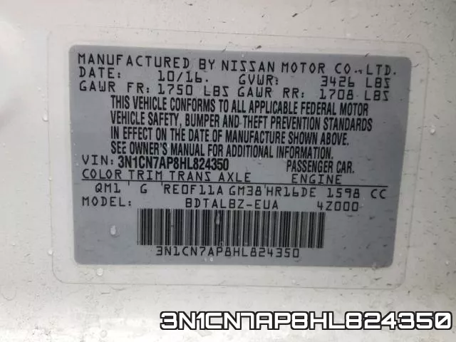 3N1CN7AP8HL824350 фото 2