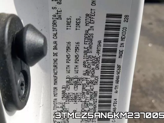 3TMCZ5AN6KM237005 фото 2