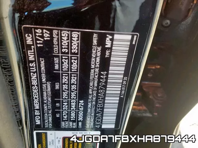4JGDA7FBXHA879444 фото 2