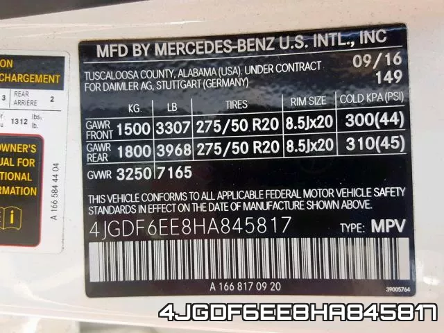 4JGDF6EE8HA845817 фото 2