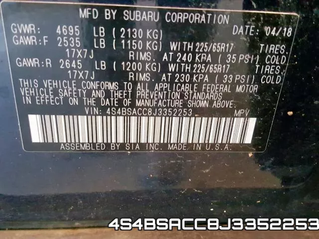 4S4BSACC8J3352253 фото 2