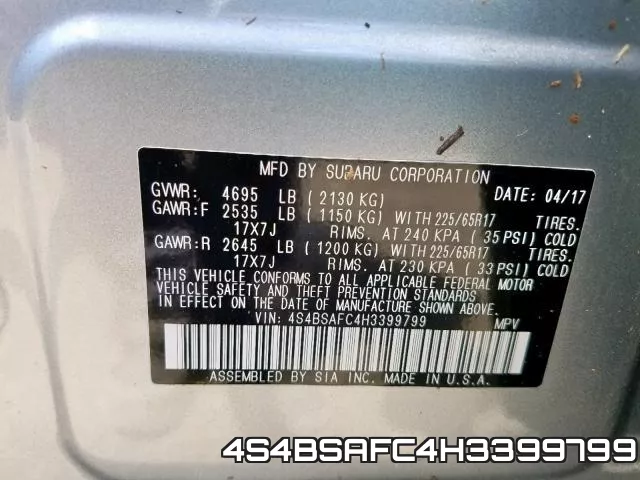 4S4BSAFC4H3399799 фото 2